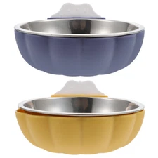 2Pcs Household Pet Bowls Multi-function Dog Bowls Hanging Kitten Dog Accessory