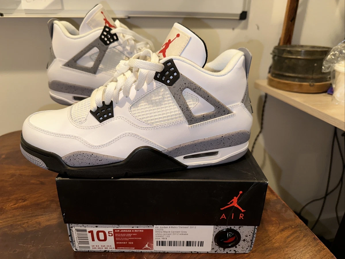 Size 10.5 Jordan 4 Retro Cement 2012