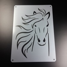 A5 Schablone Pferd Mähne Pferdekopf - BV566