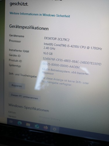 toshiba satellite 17 zoll notebook - Bild 3 von 4