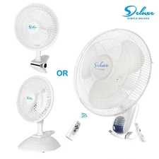 Simple Deluxe Clip On Fan OR Wall Mount Oscillate Digital Fan for Home Grow Tent