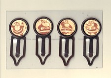 Graphic45 ST. NICHOLAS 107 AntQ Copper 4 Metal Clips HANDMADE