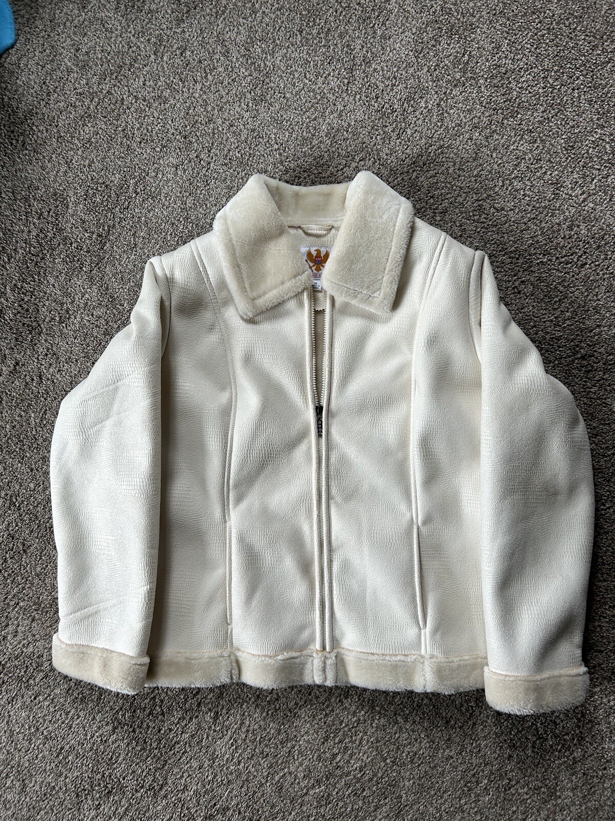 Ameri Mode Womens Jacket Size XL Ivory/Cream/Beig… - image 2