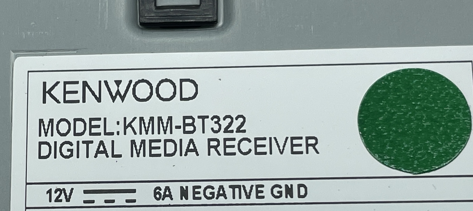 Kenwood KMMBT322 Digital Media Receiver W/ Bluetooth Car Audio Stereo