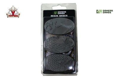 Gamers Grass Urban Warfare Resin Bases Oval 75mm (x3) New