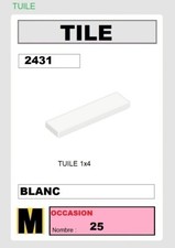 x25 TILE 1x4 - 2431 - BLANC