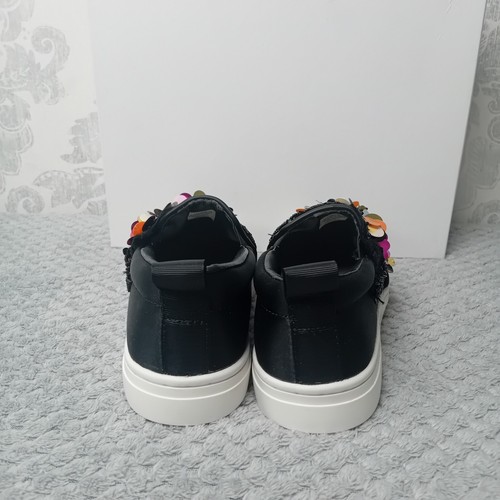 Scarpe da ginnastica Mini Miss KG da bambina nere/bianche Siquence taglia UK 2 / EU 34,5 - Foto 7 di 11