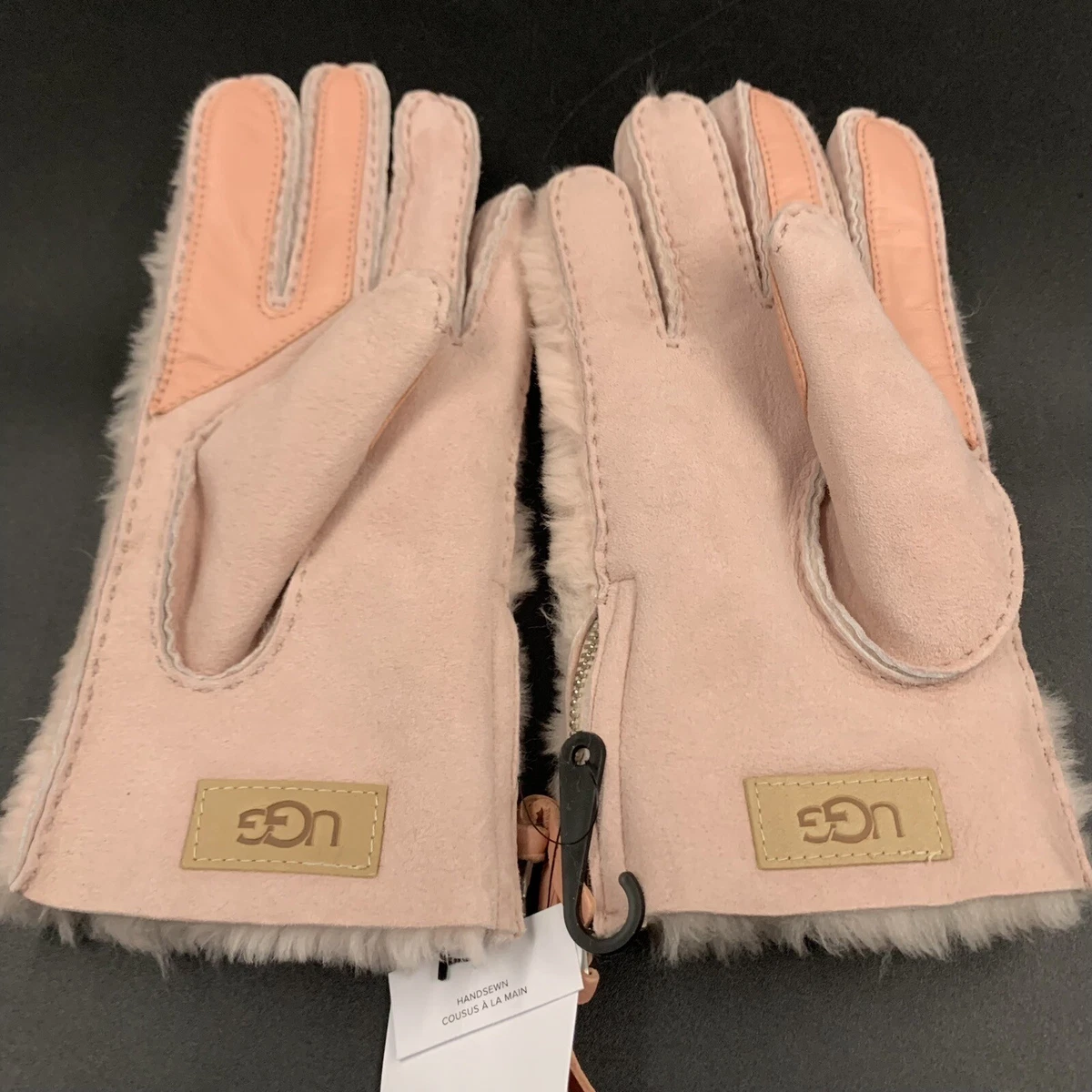 ???NEW UGG Classic Tasman Genuine Leather Shearling Pink Gloves New colours in the Ugg Tasman in stock now @georgesskiworld  main image 2