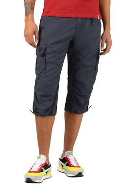 Timezone Herren  Bermuda Shorts 3/4  Miles TZ 3711 navy h bone print New