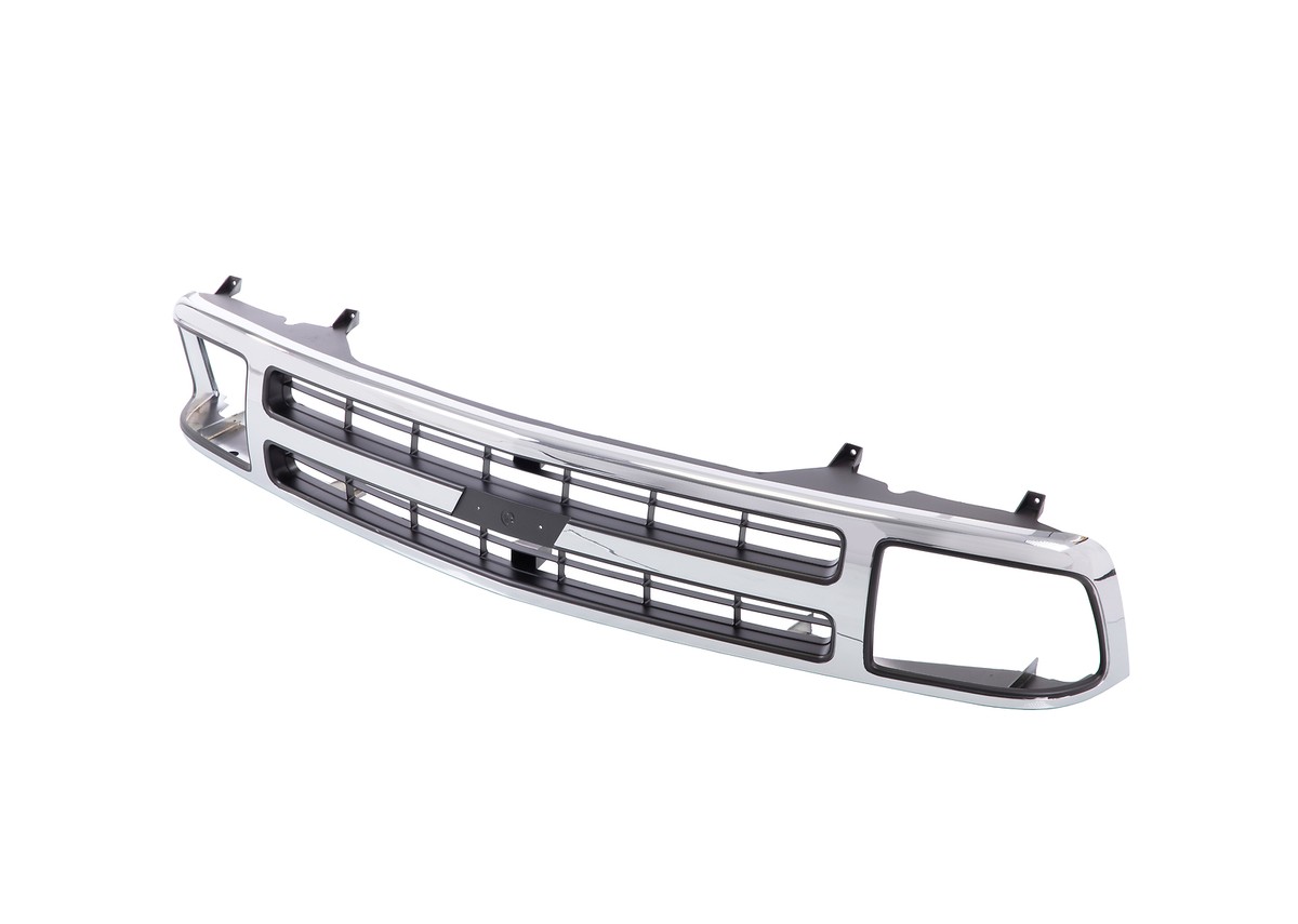 Front Grille For 94-97 Chevy S10 & Blazer (With Sealed Beam Headlights) - Gray 10 thumbnail image