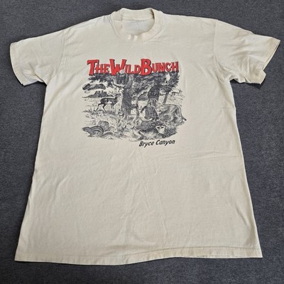 Vintage Single Stitch T Shirt 'The Wild Bunch' Bryce Canyon National Park Large