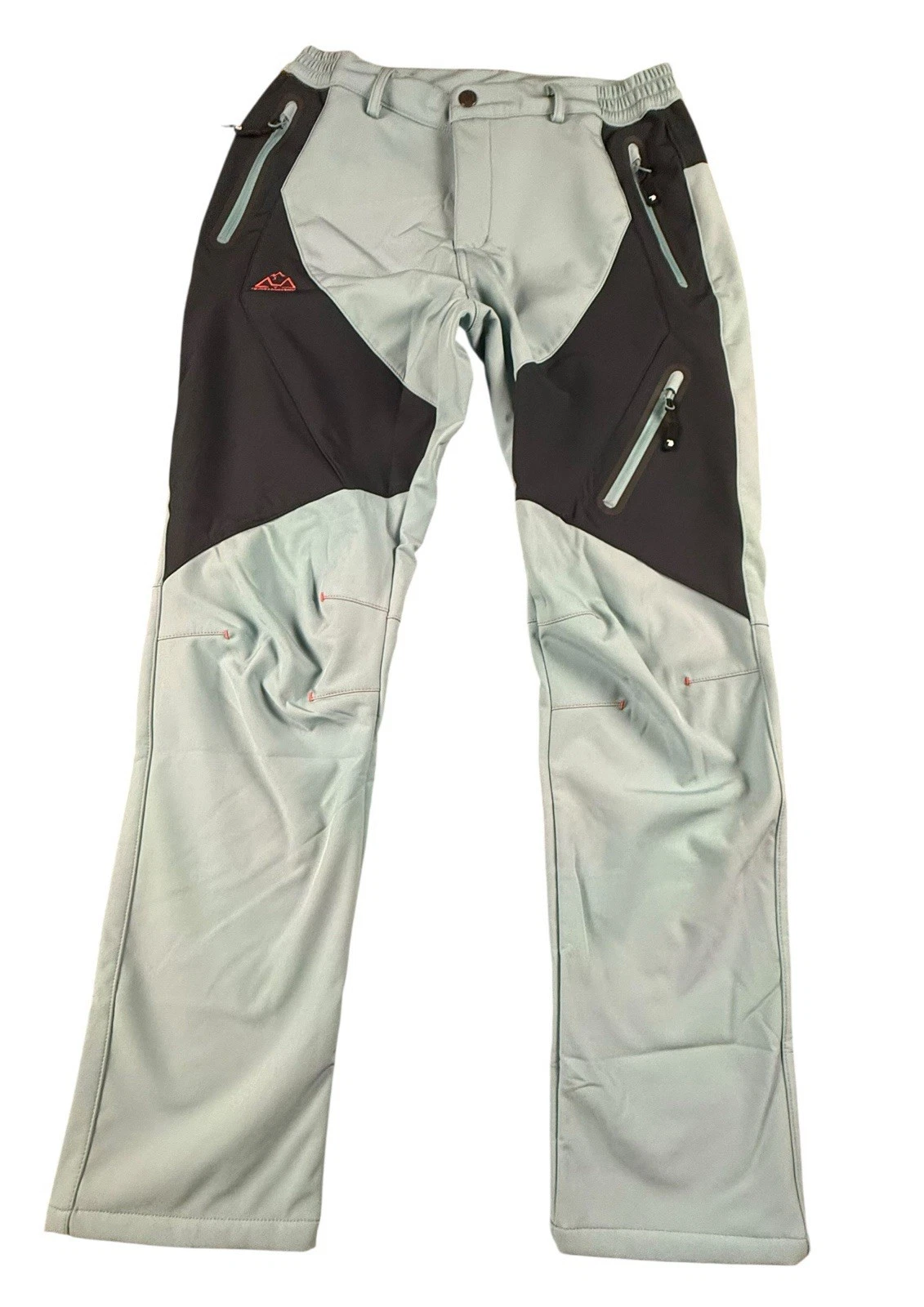 OUTDOORSPORTS Hiking Pants Mens Medium Blue Black Fleece Lined Stretch 32x29