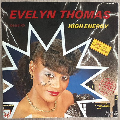 7''  EVELYN THOMAS -  HIGH ENERGY    **  D 1984  * * * * *   EX / VG+