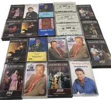 Vtg Country Music Cassette Tape Lot 50s 60s Boxcar Willie Reeves Gilley Cline 20