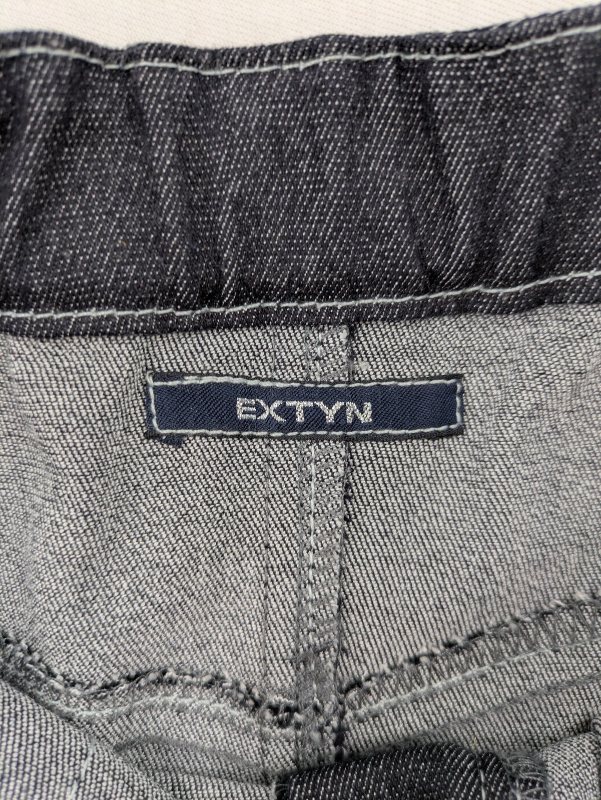 Extyn Damen Jeansrock Gr 40 Midirock Dunkelblau Strass Libelle Stretch Schlitz image 7