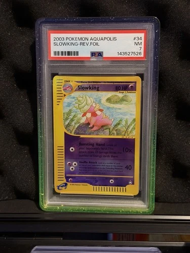 2003 Pokemon Aquapolis 34 Slowking Reverse Foil PSA 7