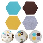 16 Pcs Hexagon Felt Wall Board Practical Felt Tile Board Wall Memo Board Decor
