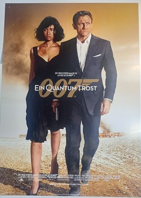 Filmplakat James Bond 007 EIN QUANTUM TROST A1 2seitig gerollt Daniel Craig