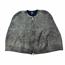 W By Worth Women’s Gold Cape XS Metallic Gold Knitted Zippered Cape Formal Party