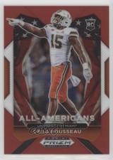 2021 Panini Prizm Draft Picks All-American Red 92/299 Greg Rousseau #200 0bt4