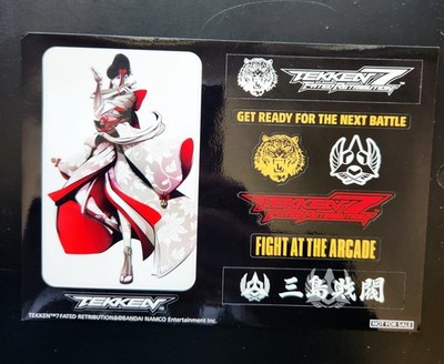 TEKKEN 7 FATED RETRIBUTION Bandai Japan RARE LIMIT Sticker Card Mishima Kazumi