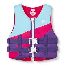 Speedo Junior Kids' Life Jacket Vest - Wave/Punch Pink Youth Jacket Size