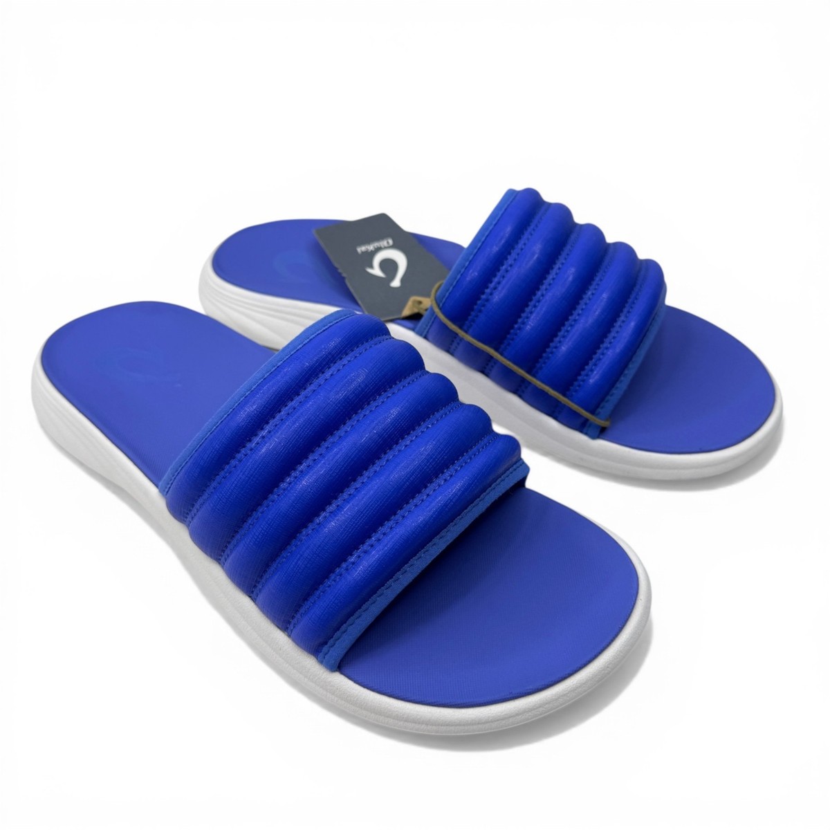 OluKai Komo Slide Mens 13 Sunset Blue Comfort Sandals 10531 