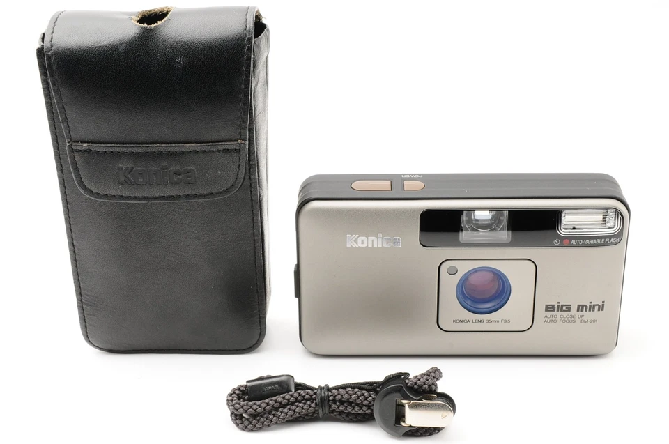 Konica BiG mini BM 201 Point & Shoot 35mm Film Camera【N.MINT w/Case】JAPAN #167 - Image 3 of 4