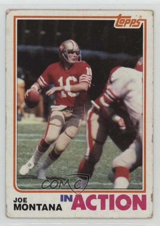 1982 Topps In Action Joe Montana #489 HOF