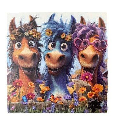 Joyful Horse Herd Puzzle 1000 Pieces Free Shipping