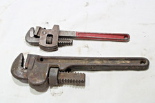 Vintage craftsman and fleet Pipe Wrench lot Forged Steel Made In USA