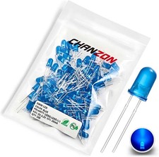 100 Pcs 5mm Red Diffused LED Diode Lights Lighting Bulb Lamps Electronics Comp