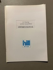 Hill Audio LC Series Power Amplifiers Owner's Service Manual Original M4