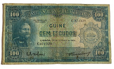 💥💥Portuguese Guinea 100 Escudos 1964 BANKNOTE, XF   ⭐