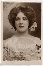 Bessie Featherstone English Theatre Stage Actress Real Photo Postcard RPPC