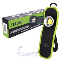 Akku Cob Led Handlampe Werkstattlampe Arbeitsleuchte 2000Lm Magnet Powerbank Usb