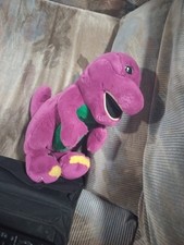 Vintage Barney Plush Dinosaur 1995 1996 Lyons Partnership 24 Purple Green