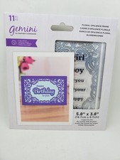 CSD1 Crafters Companion Floral Opulence Birthday stamp and die set