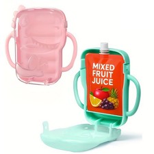 2 Pack Dinosaur Food Pouch Holder for Toddlers Squeeze Pouch Holder A K5U72437