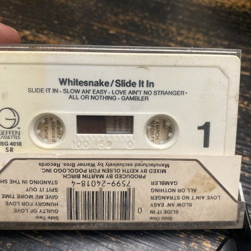 Whitesnake Slide It In Cassette Tape Geffen Rock Metal 1984 M5G 4018 - Picture 4 of 6