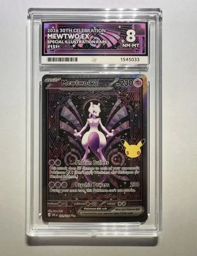 ACE Grading Mewtwo ex 151/128 2026 30th Celebration SIR Holo Graded