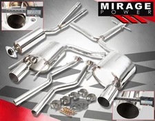 For 06-13 Lexus IS250 IS350 2IS RWD S/S Dual Catback Exhaust + 3.5" Tips GODSNOW