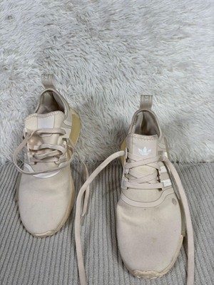 Adidas NMD_R1 V2 Shoes Womens Size 8 Cream White Boost Parley Running Sneakers