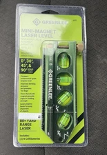 NEW-Greenlee L97 5-1/16" 4 Vials Professional Grade Mini-Magnet Laser Level