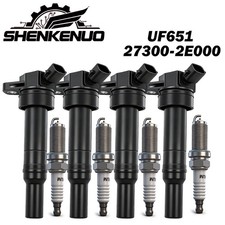   4 Ignition Coil Spark Plug for Hyundai Elantra Tucson Kia Forte Soul UF651