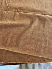 SCAMPOLO STOFFA/TESSUTO di VELLUTO LISCIO di PURO COTONE RUGGINE cm. 150 x 95 ca