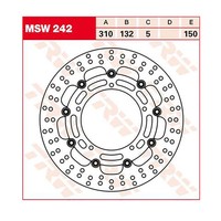 TRW Bremsscheibe (FüR: Yamaha YZF-R6 RJ09 05 Vorne )