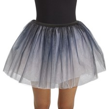 Way To Celebrate Halloween Women s Ombre Tutu, Black and White Size - 28'-32'