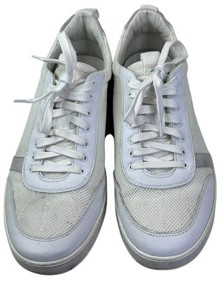 Rag And Bone Men's Size 9 Casual Sneakers White Leather Lace Up Mesh MSRP $298