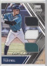 2017 Panini Elite Extra Edition Triple Materials Silver /149 Tyler O'Neill 04br